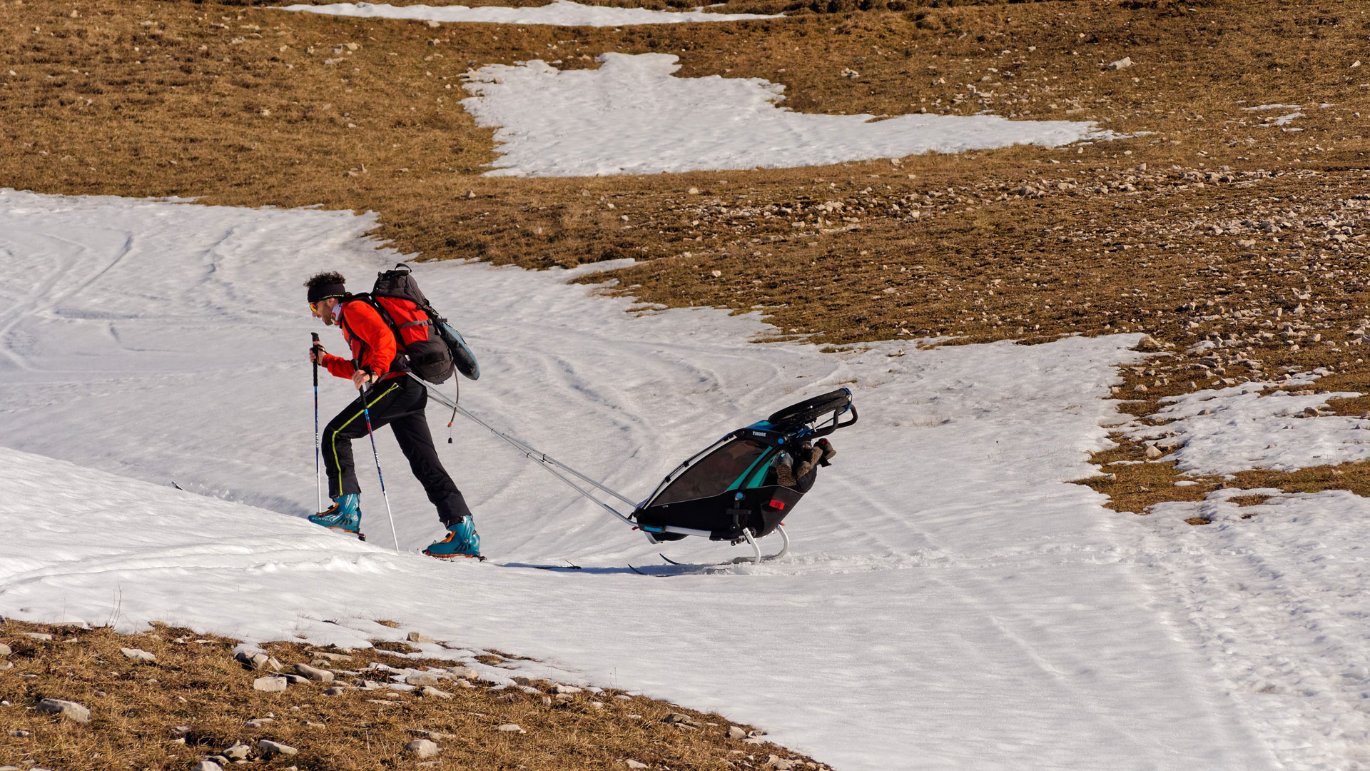 Kit ski pour poussette (Corrençon-en-Vercors)
