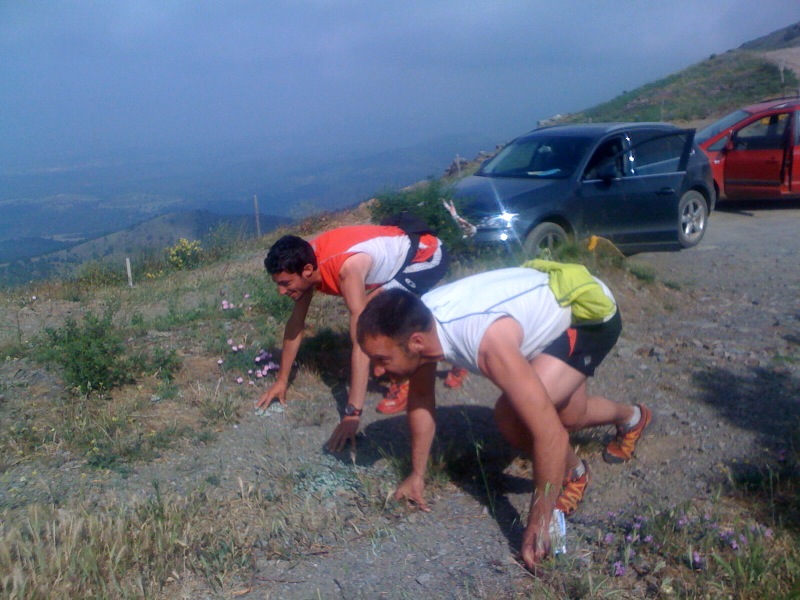 kilian & Joan start last day transpirineica
