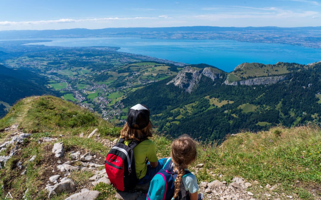 Deux mioches à la Dent d’Oche