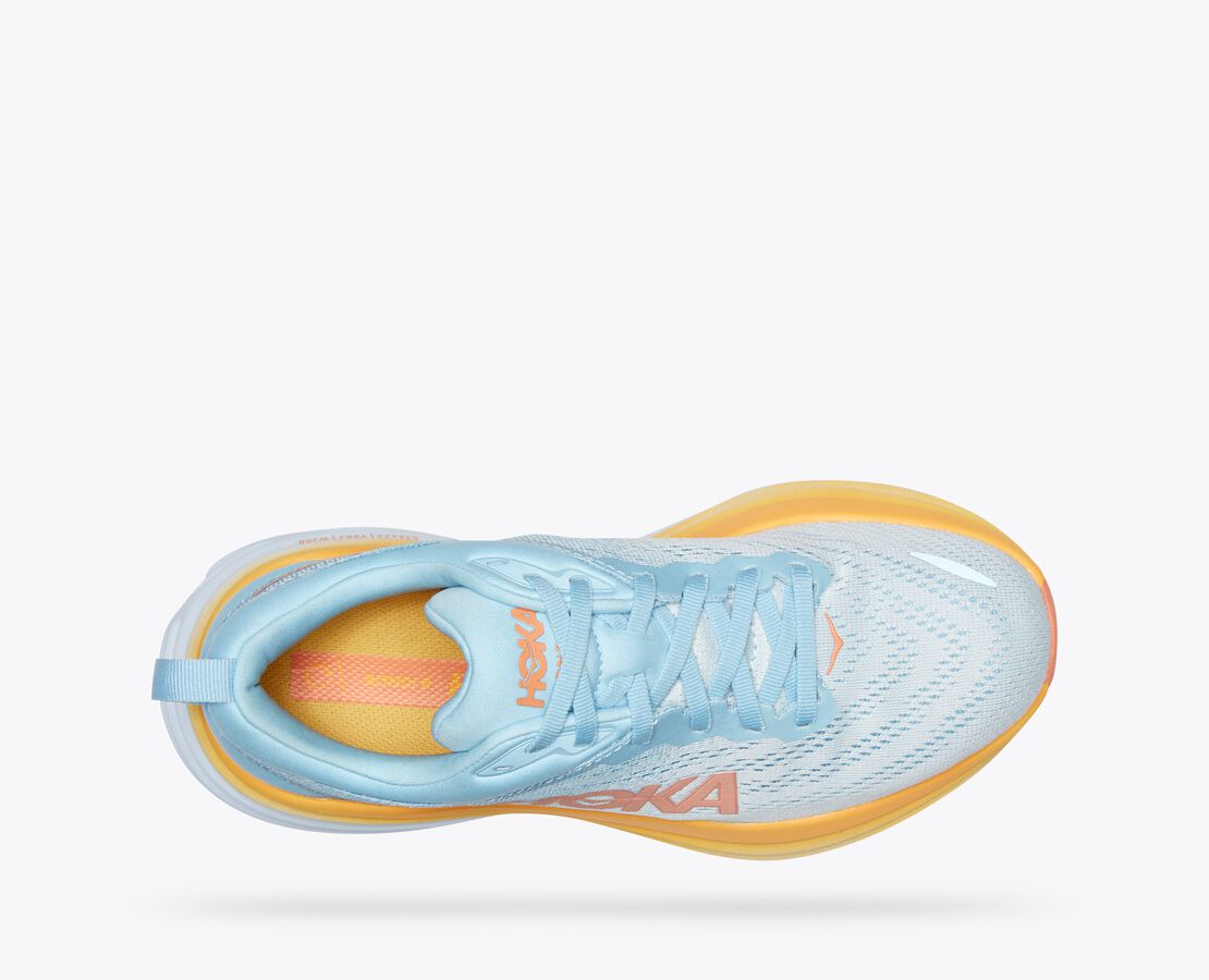 hoka bondi 8 dessus