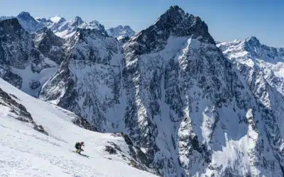 Freerando en Isère : grand ski aux 2 Alpes versant Saint-Christophe-en-Oisans