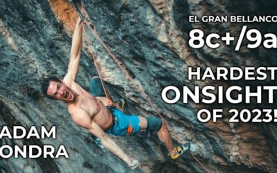 La voie à vue la plus dure de l’année pour Adam Ondra