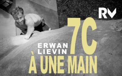 Erwan Lievin et son 7c bloc à une main