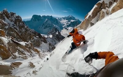 Steep & Smile, Snowboard et ski de pente raide à Chamonix