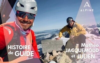 Un guide et son client : Mathéo Jacquemoud et Julien, l’art et la manière