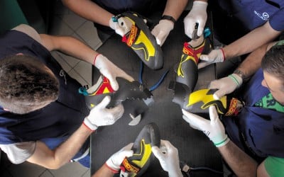 Le ressemelage des chaussons d&rsquo;escalade : un savoir-faire d&rsquo;excellence franco-italien