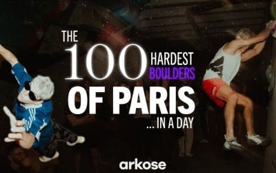 Vidéo : Mejdi Schalck enchaîne 100 blocs violets à Arkose Paris