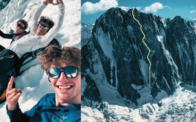 Directe de l&rsquo;Amitié aux Grandes Jorasses, « ma meilleure journée en montagne » raconte Virgile Devin avec Esteban Daligault et Simon Martinet