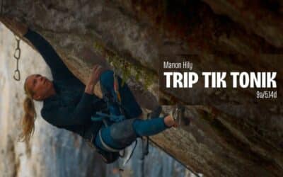 Manon Hily dans Trip Tik Tonic, 9a des Gorges du Loup