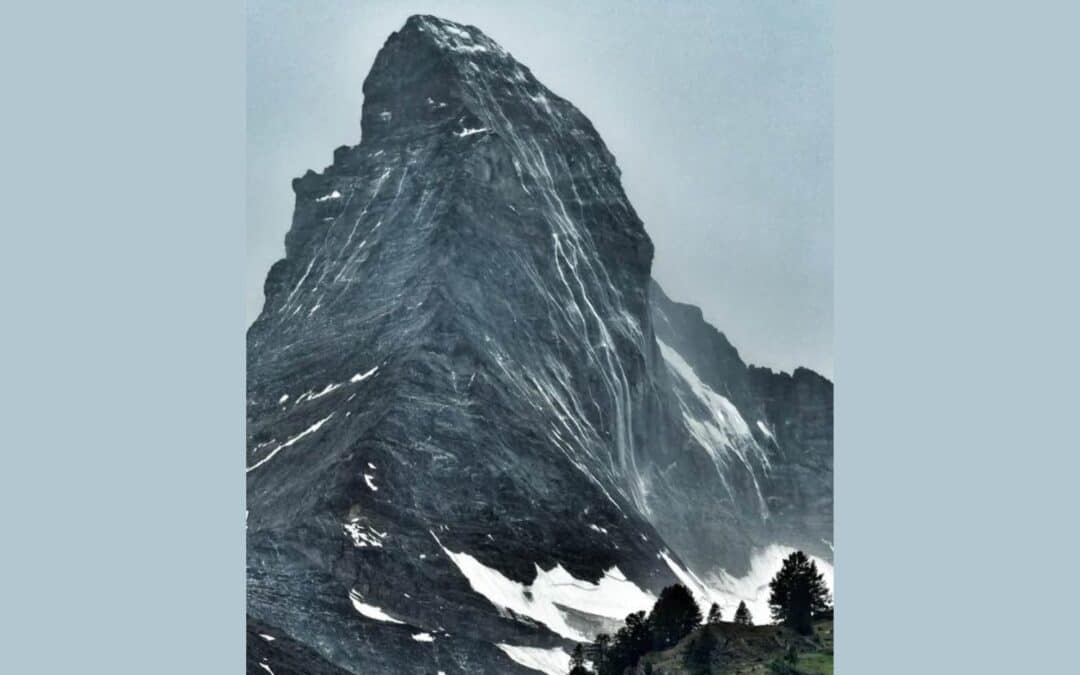Il pleut sur la face nord du Cervin